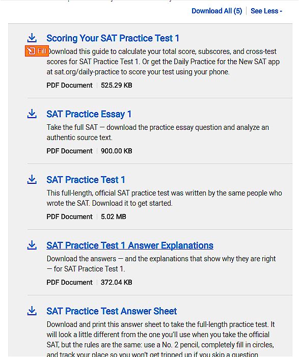 sat math practice test 2018